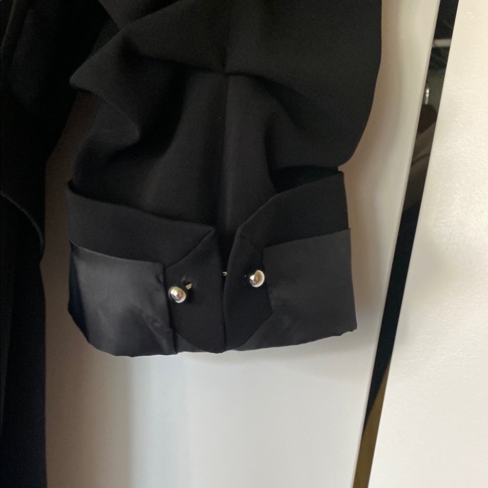 Zara Black Tailored Blazer with Belt - Picture 10 of 13